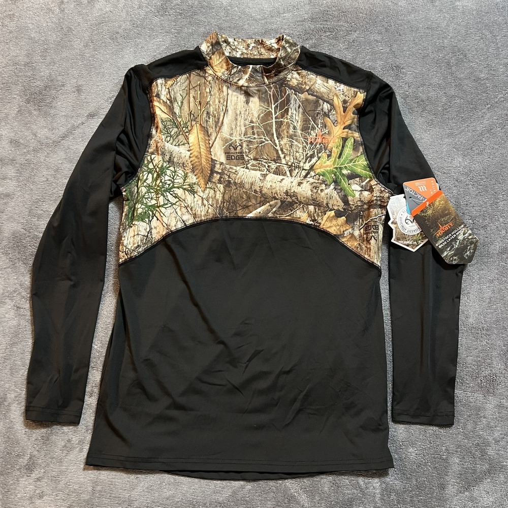 Habit Gunstock Hollow Base Layer Mock Medium Real Tree Edge Scent Factor NWT